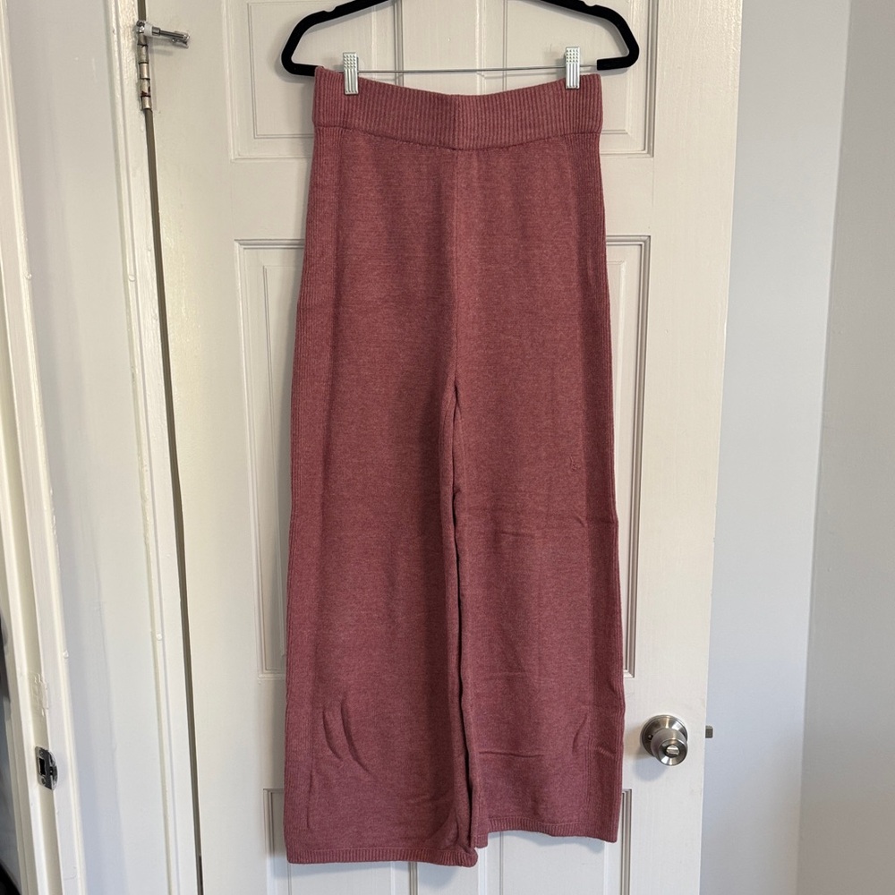 a new day Wide Leg Knit Pants in Dusty Rose
